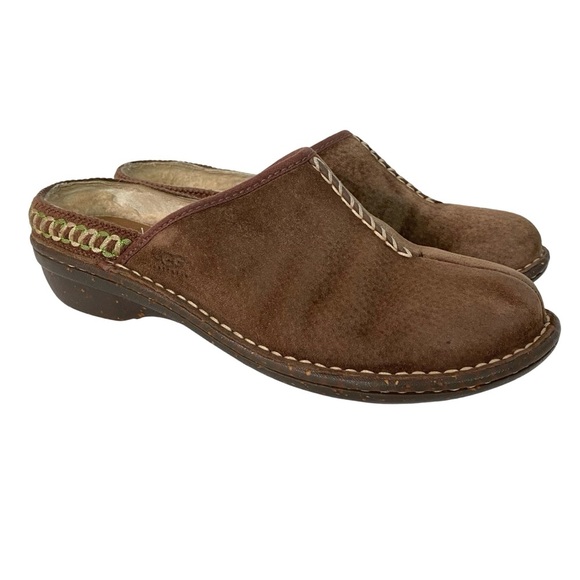 UGG Suede Mules Clogs Shoes Womens Size 8 Uggs Kohala Mule Brown Slide On Casual - Picture 2 of 16